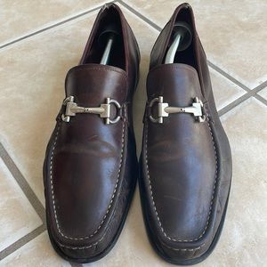 Brown ferragamo shoes